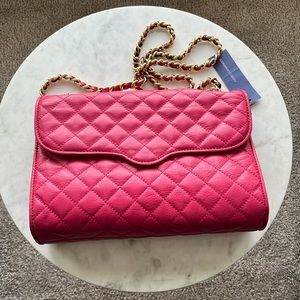 Rebecca Minkoff quilted affair crossbody - fuchsia/pink